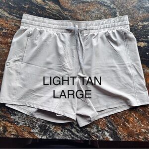 Pacific Trail Light Tan Athletic Shorts